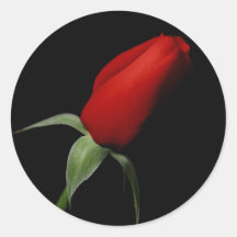 Rose Bud Stickers - Wedding Envelope Seals