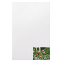 Rose bush personalized stationery