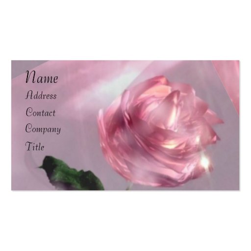 Rose Business Card Templates (front side)