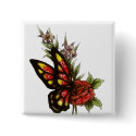 Rose Butterfly buttons by fstasu54 Rose Butterfly buttons