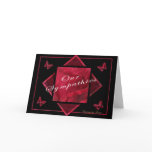 Rose & butterfly sympathy card