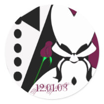 Rose Changes color to coordinate with your event! stickers