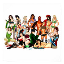 Rose City Rendezvous Pin-Up Poster posters