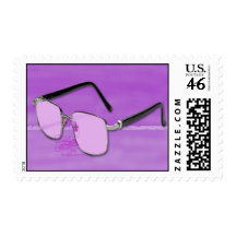 Rose Colored Glasses Postage Stamps