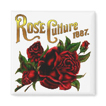 Rose Culture 1887 magnets by Jaenne Rose Culture 1887 magnets