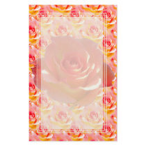 Rose Cup Blank Stationery
