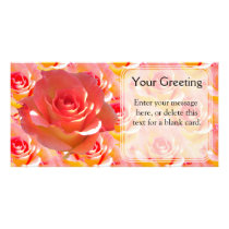 Rose Cup Custom Card photo cards