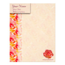 Rose Cup Custom Letterhead