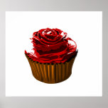 Rose cupcake poster