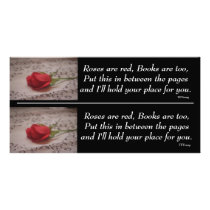 Rose Cut in 1/2 Bookmarkers photo cards by tyounglyle Rose Cut in 1/2 Bookmarkers photo cards
