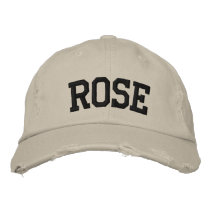Rose Embroidered Hat embroidered hats
