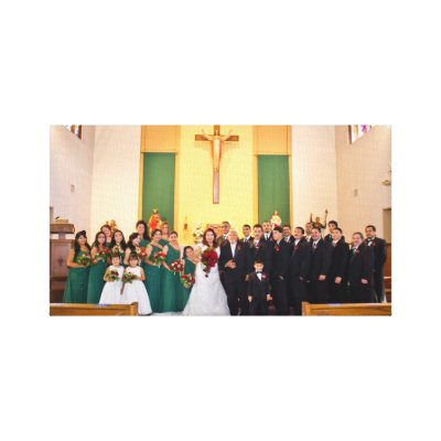 Rose & Enrique's Wedding Stretched Canvas Stretched Canvas Prints