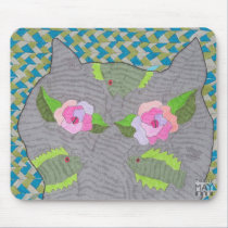 Rose-Eyed Cat mousepads by theresemay Rose-Eyed Cat mousepads