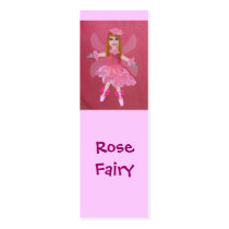 Rose Fairy, Bookmark business cards by SeaAngel Rose Fairy, Bookmark business cards