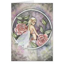 Rose Fairy Card by Molly Harrison
