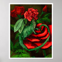 Rose Fairy Dragon Print