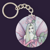 Rose Fairy Keychain by Molly Harrison keychains