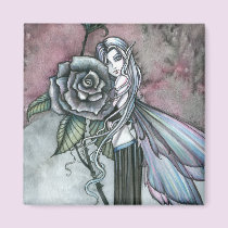Rose Fairy Magnet by Molly Harrison