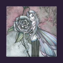 Rose Fairy Magnet by Molly Harrison magnets