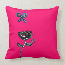 Rose Fairy throw pillow pillows