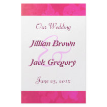 Rose Fantasy Wedding Program Flyers