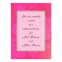 Rose Fantasy WEDDING rehearsal dinner invitation invitations
