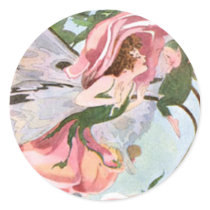 Rose Flower Fairy - Large Sticker by dchaddad Rose Flower Fairy - Large Sticker