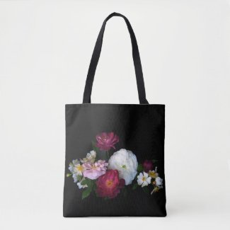 Rose Flower Garden Floral Tote Bag