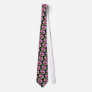 Rose flower neck tie