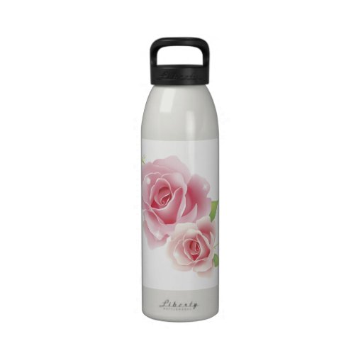 Rose Flower Water Bottle