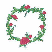 Rose Frame embroidered shirts