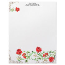 Rose Frame Letterhead