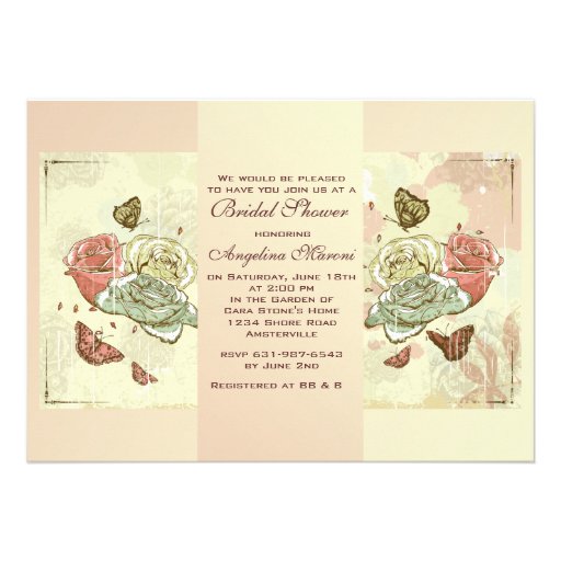 Rose Garden Bridal Shower Invitation