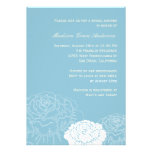 Rose Garden Bridal Shower Invitation - Soft Blue invitations
