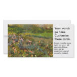 Rose Garden by Renoir beautiful impressionist art Customized Photo Card