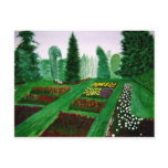 Rose Garden, Portland, Oregon watercolor painting Post Card
