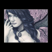 Rose Garden postcard by elvenstarart Rose Garden postcard