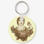 Rose Garden Sepia Keychain Rose Garden Sepia Keychain