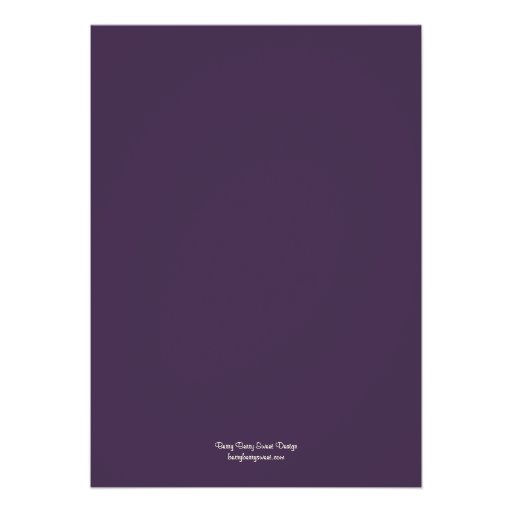Rose Garden Wedding Invitation - Purple