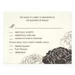 Rose Garden Wedding RSVP Card - Charcoal Invitations