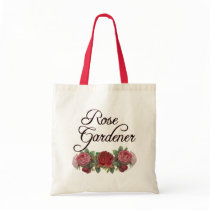 Rose Gardener Saying with Roses bags