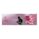Rose Gift Tag - business cards by elenaind Rose Gift Tag - business cards