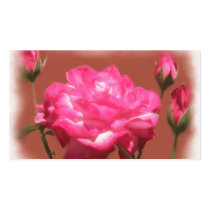 Rose Gift Tag Card Business Cards