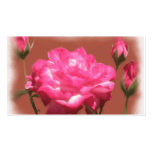 Rose Gift Tag Card Business Cards