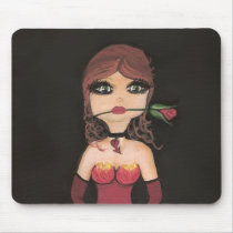 Rose Girl Mouse Pad mousepads