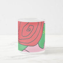 Rose Glass Mug
