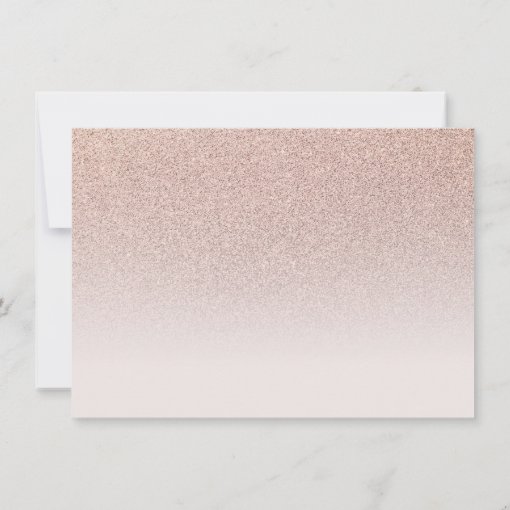 Rose Gold Glitter Blush Photo Thank You Sweet 16 Zazzle