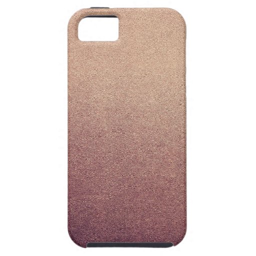 Rose Gold Glitter Sand Visual Texture Ombre Light iPhone 55S Cover