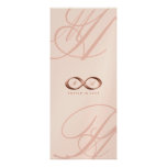 Rose Gold Love Infinity Hand Clasp Wedding Invite