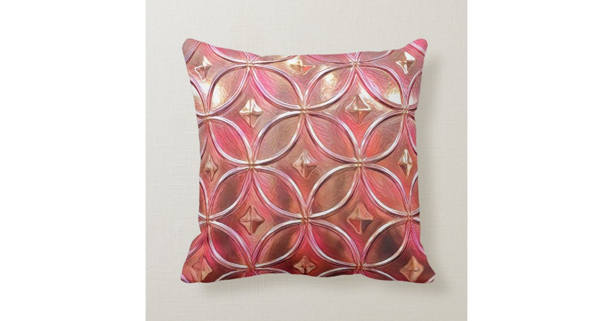Rose Gold Throw Pillow Zazzle